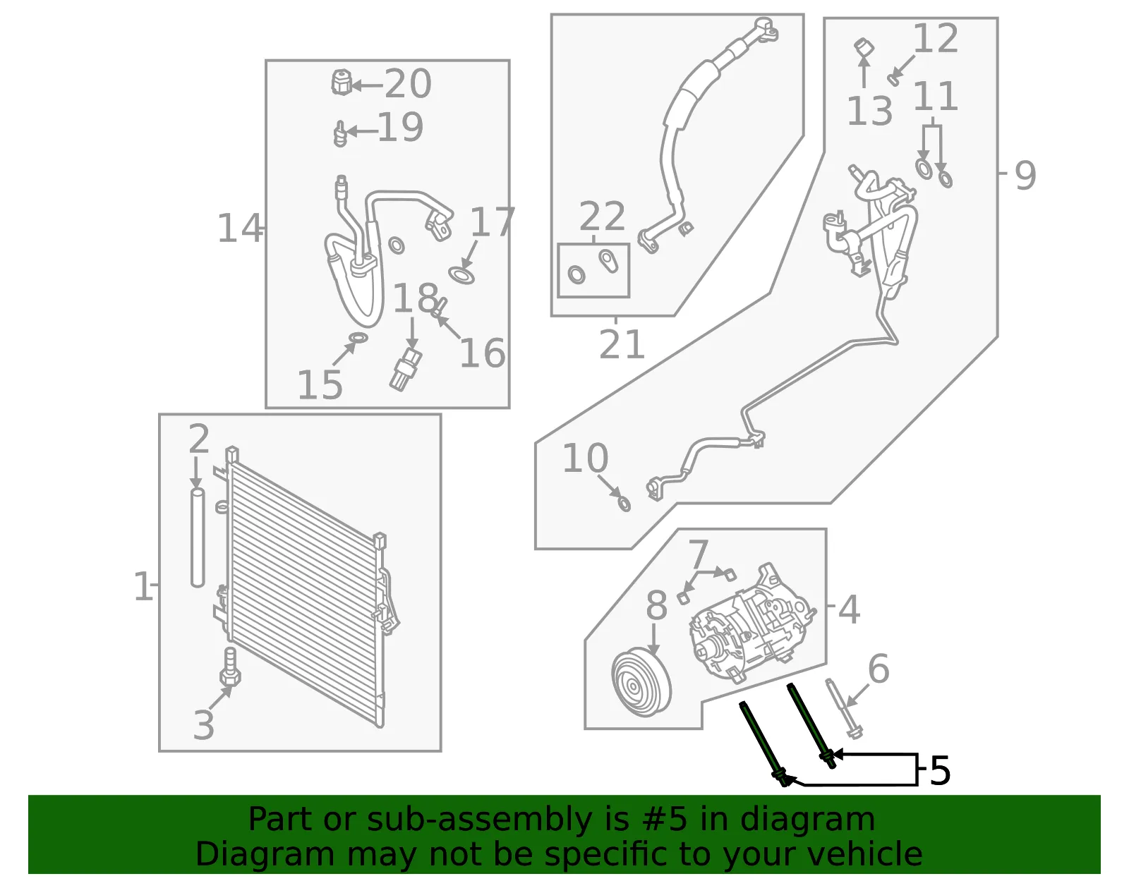 A/C Compressor Stud - Ford (-W714820-S437) - view 15