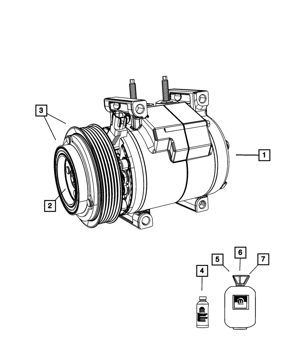Compressor Lubricant, Export - Mopar (05114554GD)