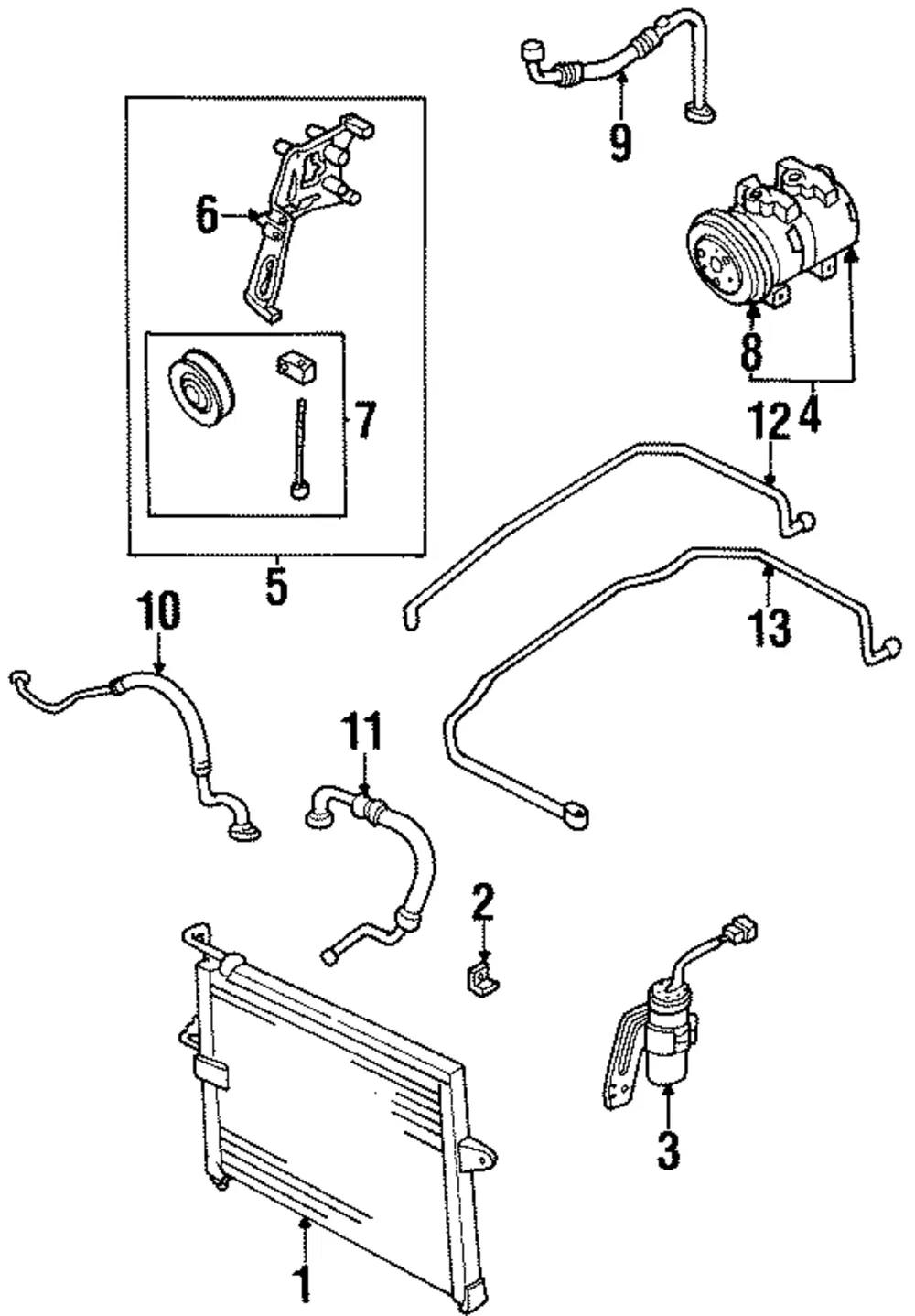 Compressor Assembly Bracket - Kia (0K011-15810A)