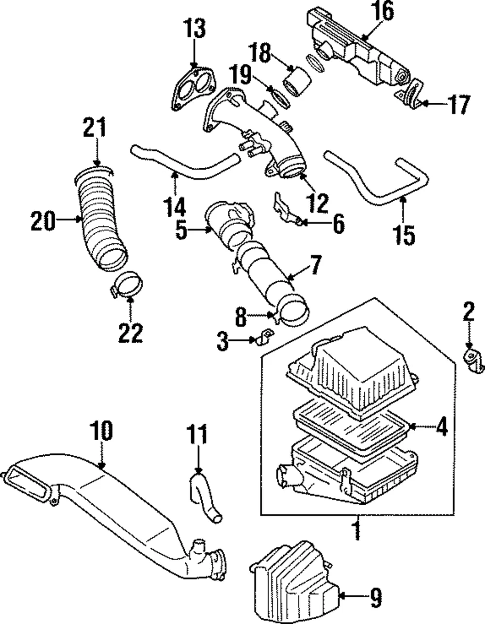 Air Cleaner - Kia (0K01C-13320A)