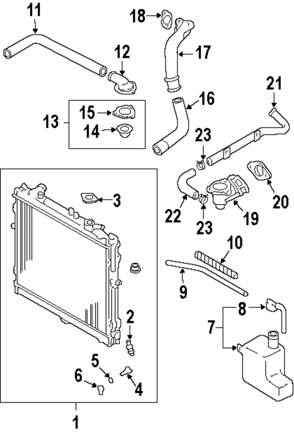 Thermostat Unit - Kia (0K01C-1517Y)