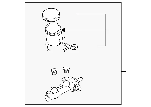Master Cylinder - Kia (0K30C-43400B)