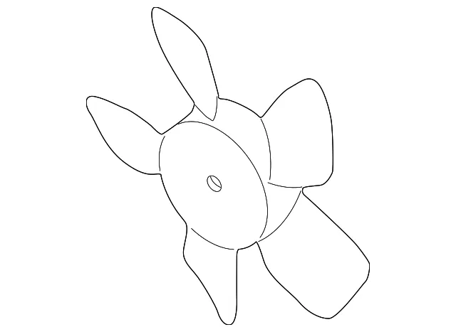 Engine Cooling Fan Blade - Kia (0K52Y-15140)