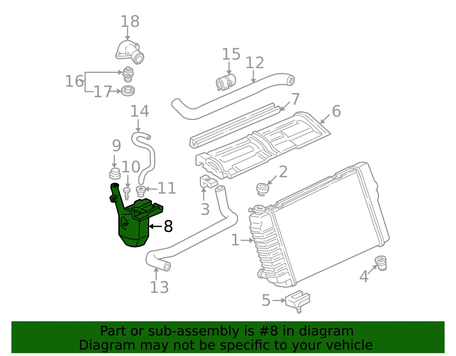 Coolant Recovery Reservoir - ACDelco (10402687) - view 4