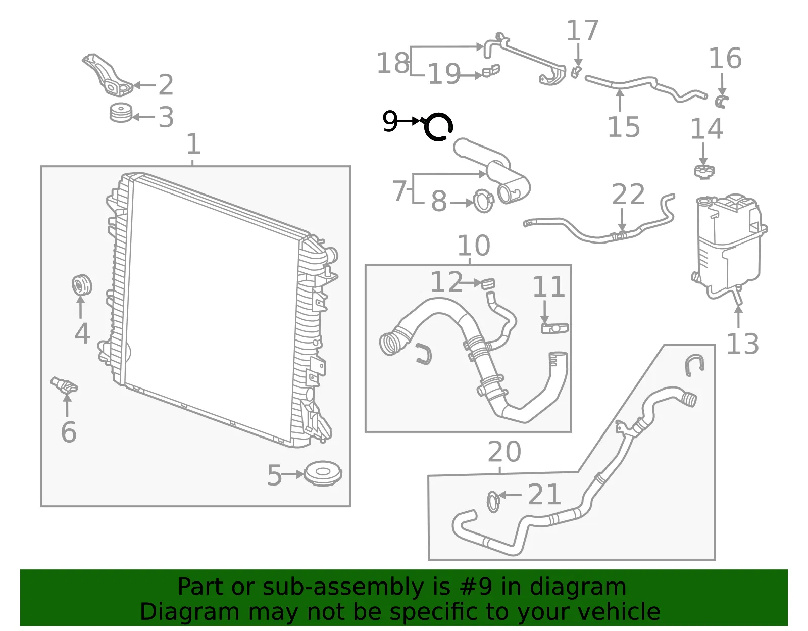 Radiator Inlet Hose Clamp - GM (11602648) - view 4
