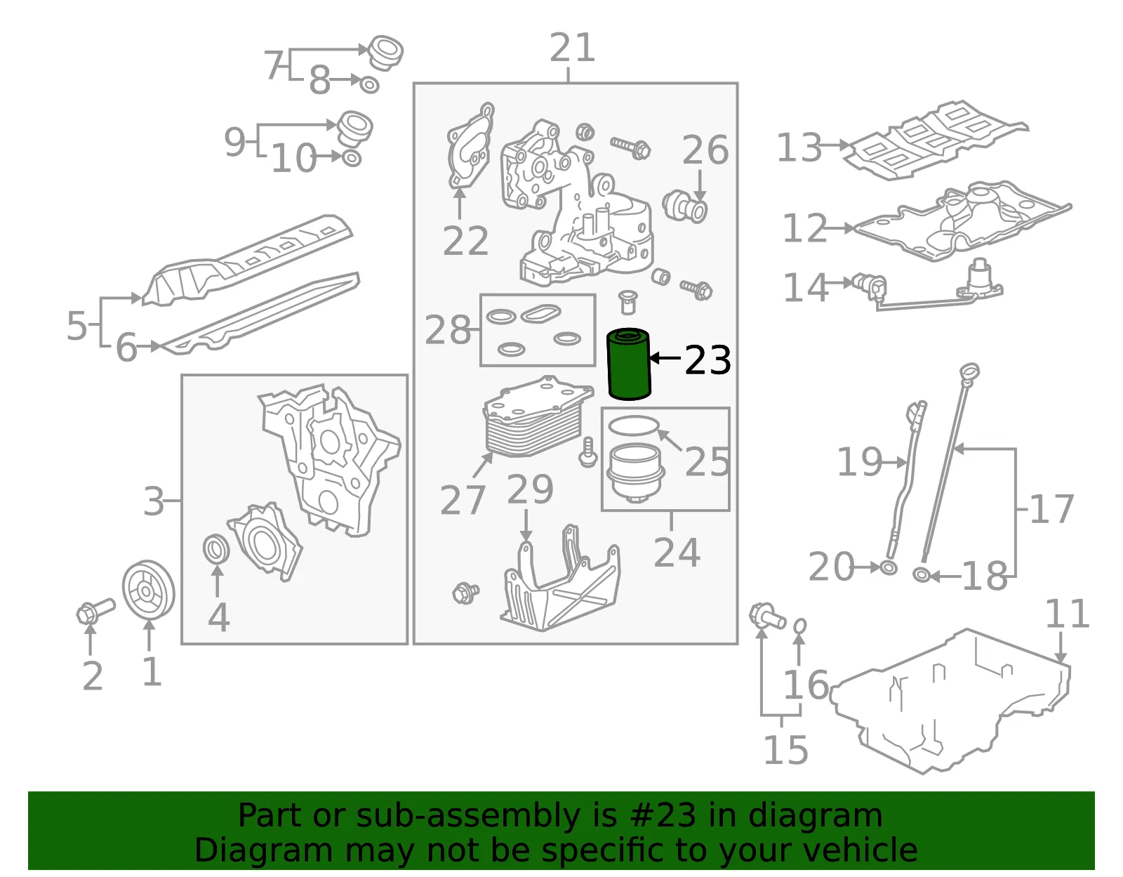 Engine Oil Filter - GM (12593333) - view 4