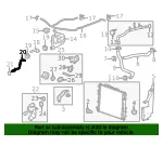 Radiator Surge Tank Outlet Pipe - GM (12633398) - view 14