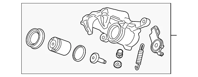 Caliper Assembly - Passenger Side (RH) - GM (13300884) - view 3