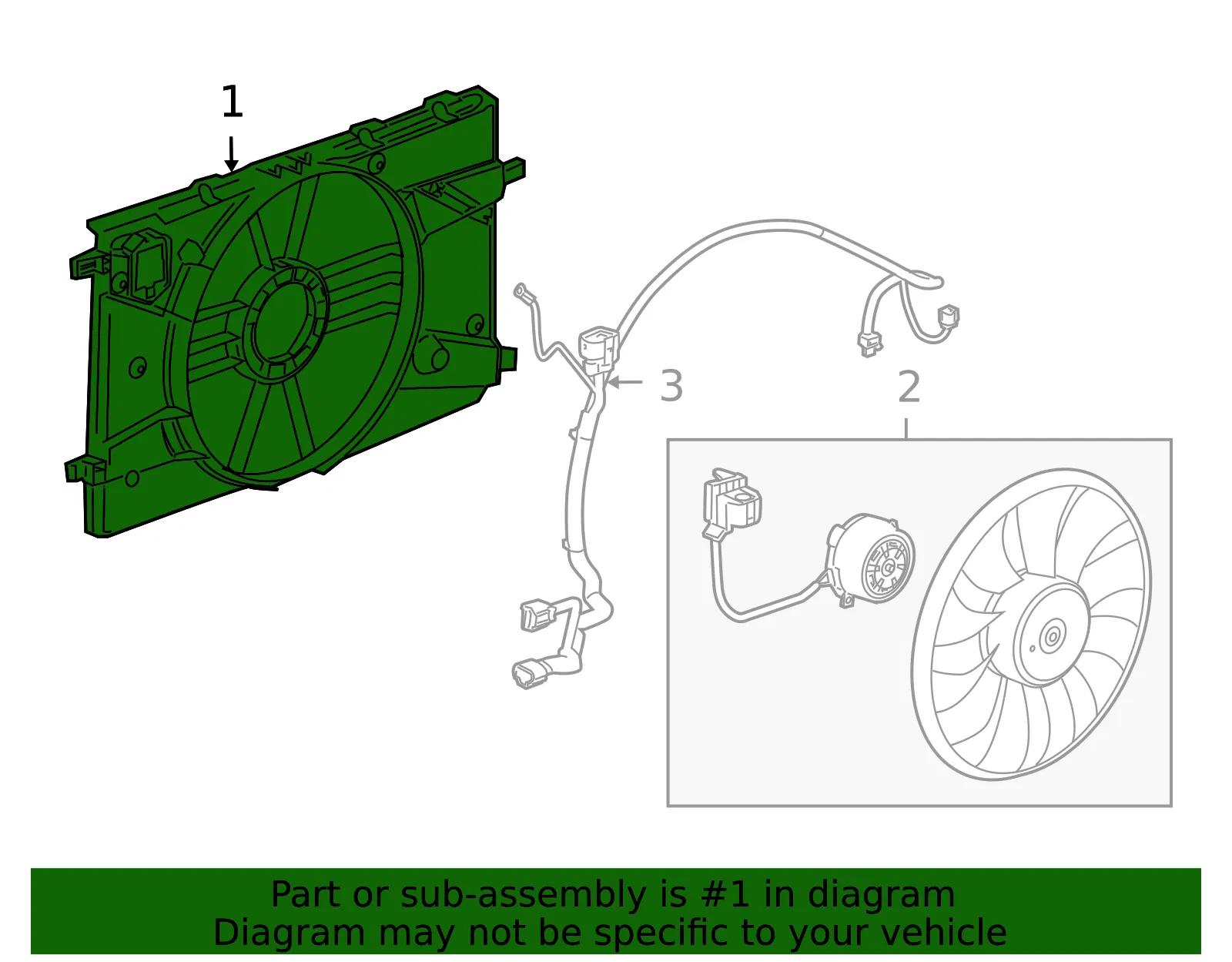 Engine Cooling Fan Shroud - GM (13360890) - view 4