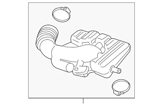 Air Cleaner Outlet Duct - GM (13372201) - view 3