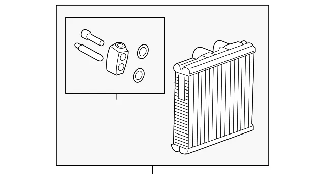 Air Conditioning Evaporator - GM (84751078) - view 6
