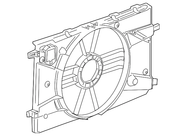 Engine Cooling Fan Shroud - GM (13360890) - view 3