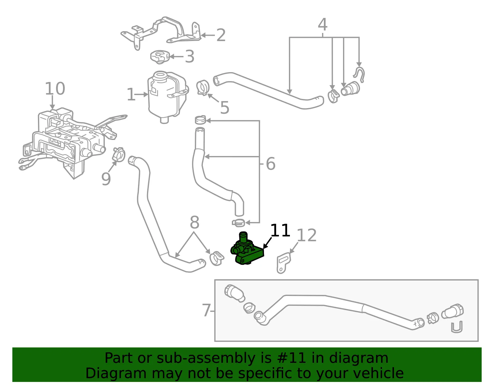 Heater Coolant Pump - GM (13592753) - view 2