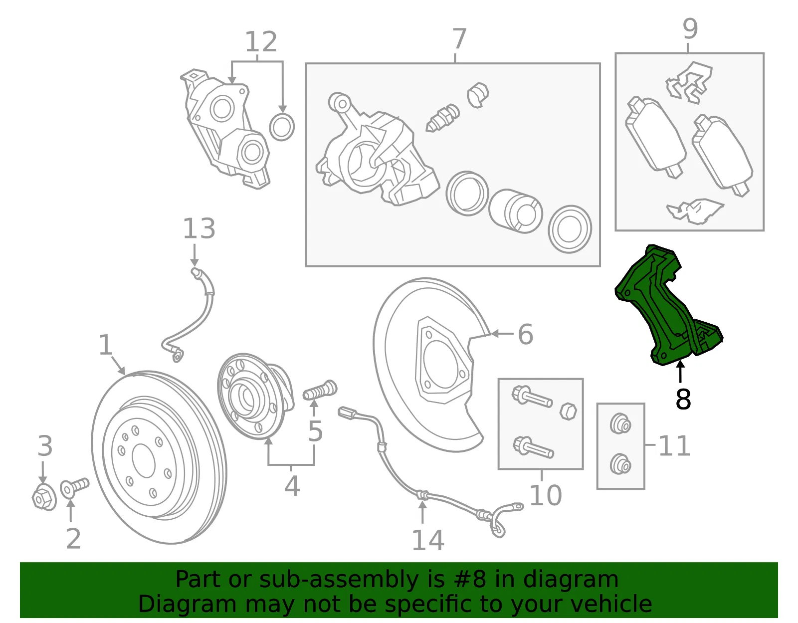 Caliper Support - GM (85562322) - view 3