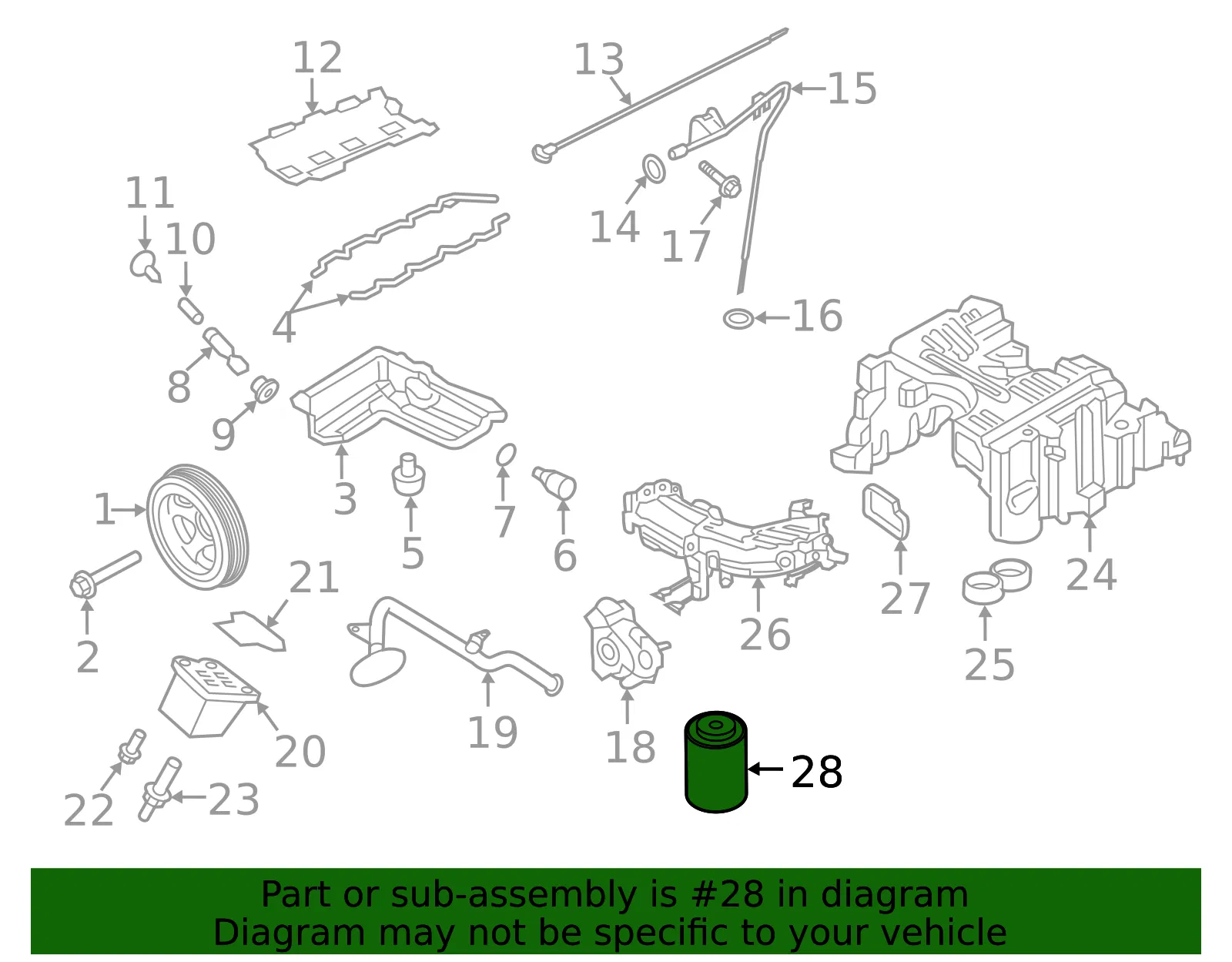 Oil Filter - Nissan (15208-EZ40A) - view 5