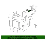 Front Radiator Inlet Hose - GM (15241777) - view 7
