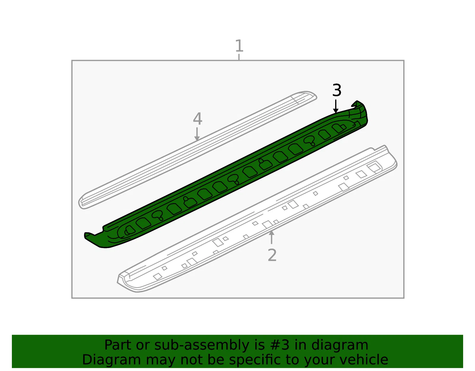 Step Pad - Passenger Side (RH) - GM (15751762) - view 2