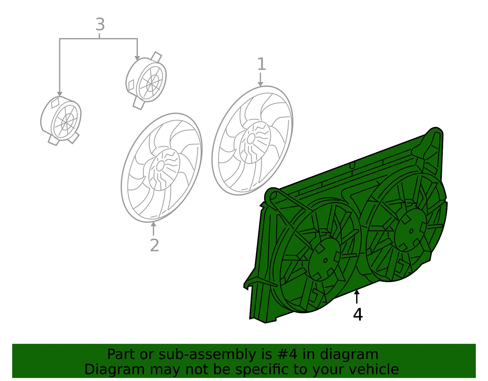 Engine Cooling Fan Shroud - GM (15780788) - view 4