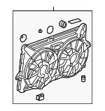 Engine Cooling Fan Shroud - GM (15780789) - view 4