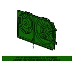 Engine Cooling Fan Assembly with Shroud - GM (15788745) - view 5