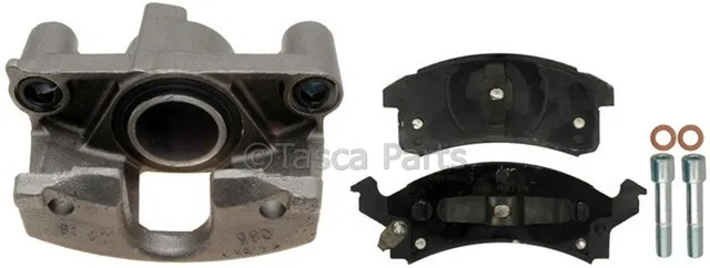 Front Disc Brake Caliper Assembly with Semi-Metallic Pads (Loaded Non-Coated), Remanufactured - GM (18036153)