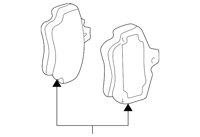 Front Disc Brake Pad Set with Lubricant - GM (89026844) - view 3