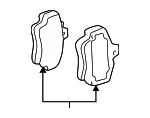 Front Disc Brake Pad Set with Lubricant - GM (89026844) - view 6