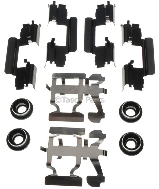 Rear Disc Brake Caliper Hardware Kit with Clips, Brackets, and Seals - GM (19241660)