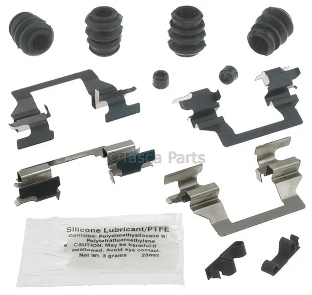 Front Disc Brake Caliper Hardware Kit with Clips, Seals, Bushings, and Lubricant - GM (19241680)