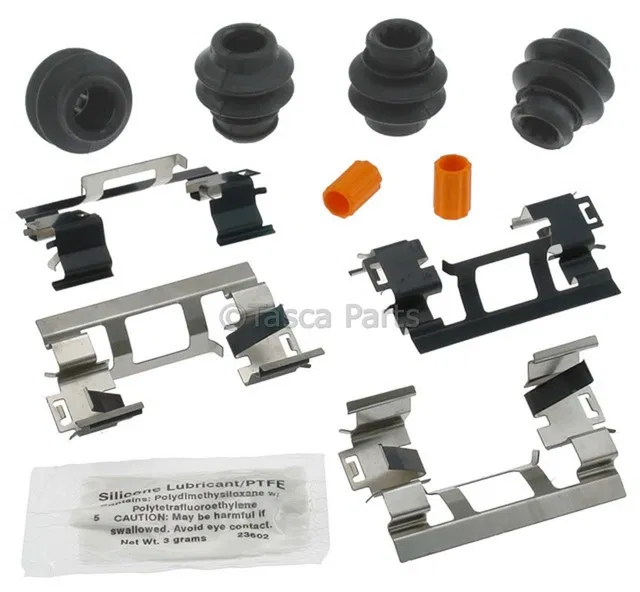 Front Disc Brake Caliper Hardware Kit with Clips, Seals, Bushings, and Lubricant - GM (19241682)