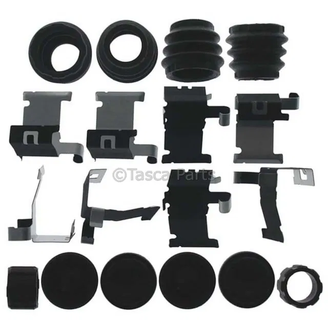 Front Disc Brake Caliper Hardware Kit with Clips, Seals, Bushings, and Caps - GM (19305764)