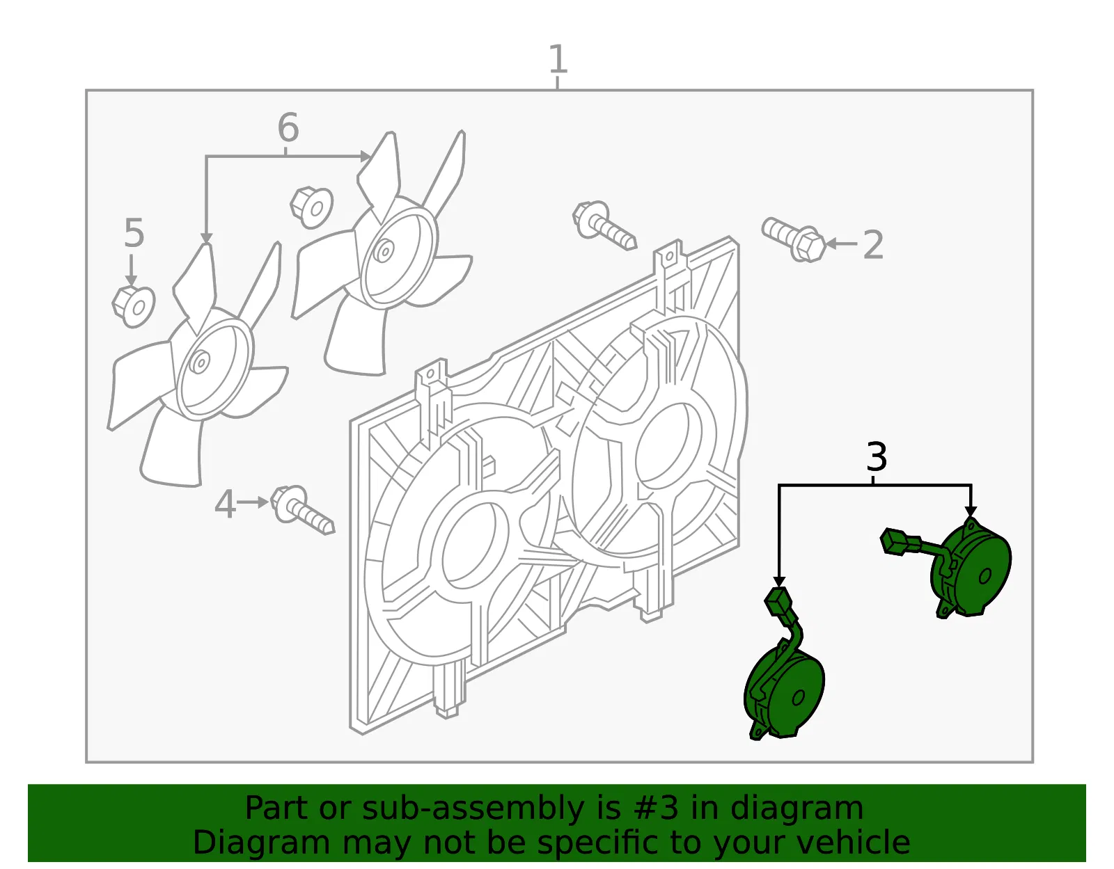 Engine Cooling Fan Motor - GM (19316319) - view 4