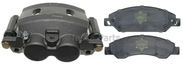 Front Passenger Side Disc Brake Caliper Assembly with Semi-Metallic Pads (Loaded Police), Remanufactured - GM (19322755)