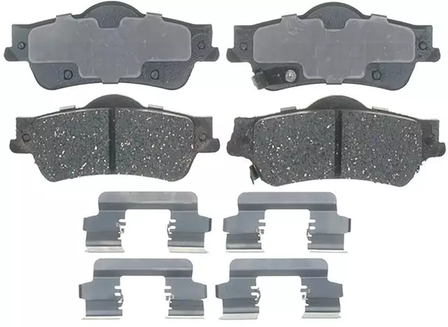 Ceramic Rear Disc Brake Pad Set with Clips - GM (19387598) - view 2