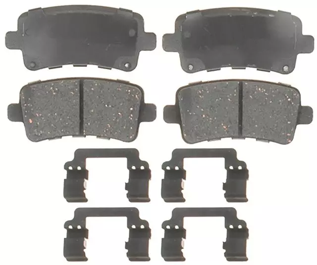 Ceramic Rear Disc Brake Pad Set with Clips - GM (19387602) - view 2