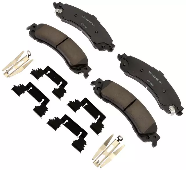 Ceramic Rear Disc Brake Pad Set with Springs and Clips - GM (19428027) - view 4