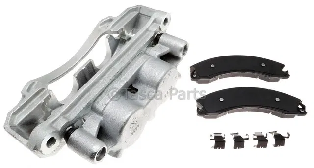 Front Disc Brake Caliper Assembly with Ceramic Pads (Loaded Coated), Remanufactured - GM (19428833)