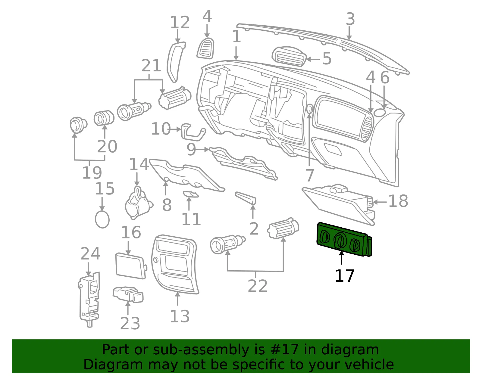 Control Heater - MAZDA (1F7061190) - view 2