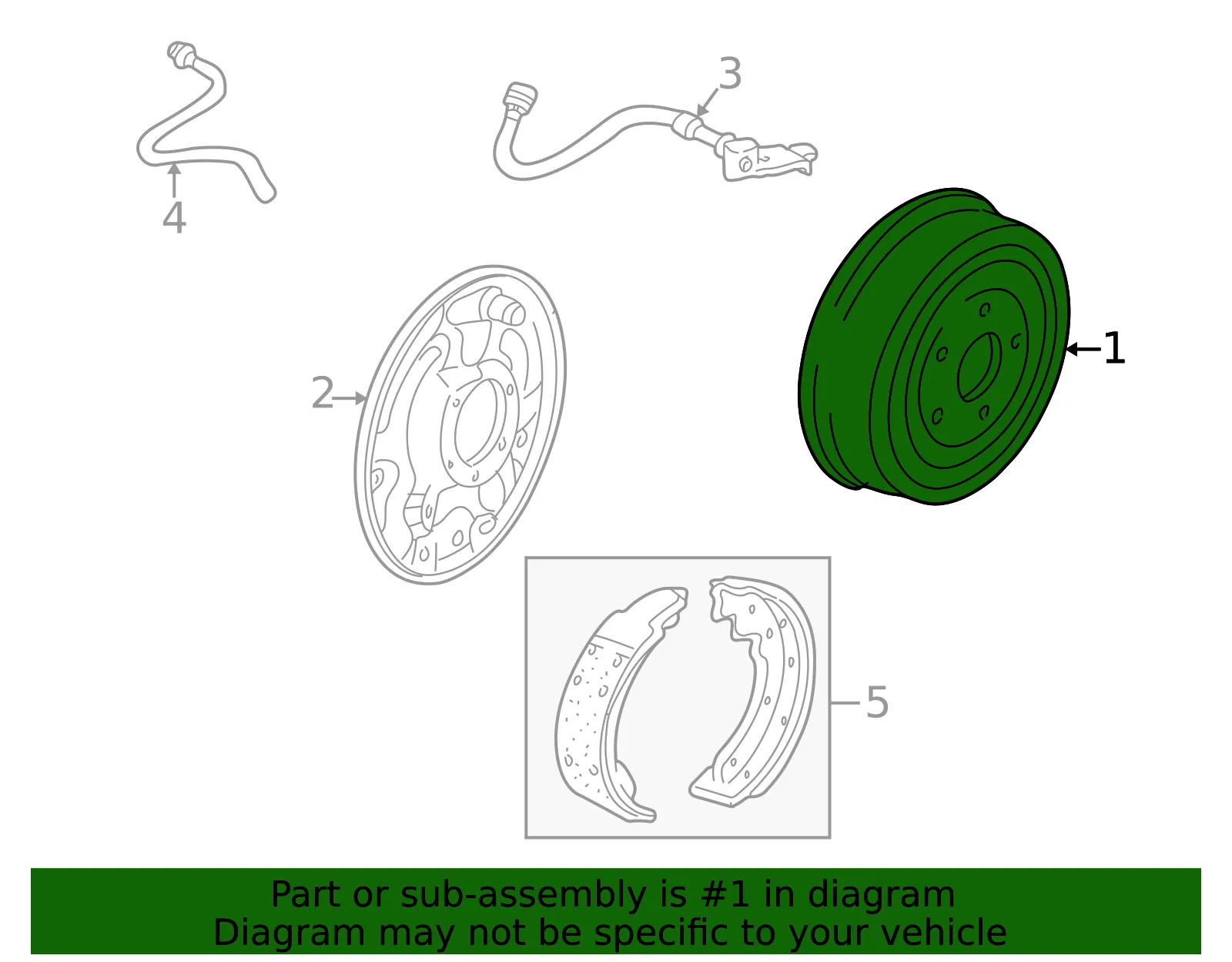 Brake Drum - Mazda (1f8026251a) - view 2