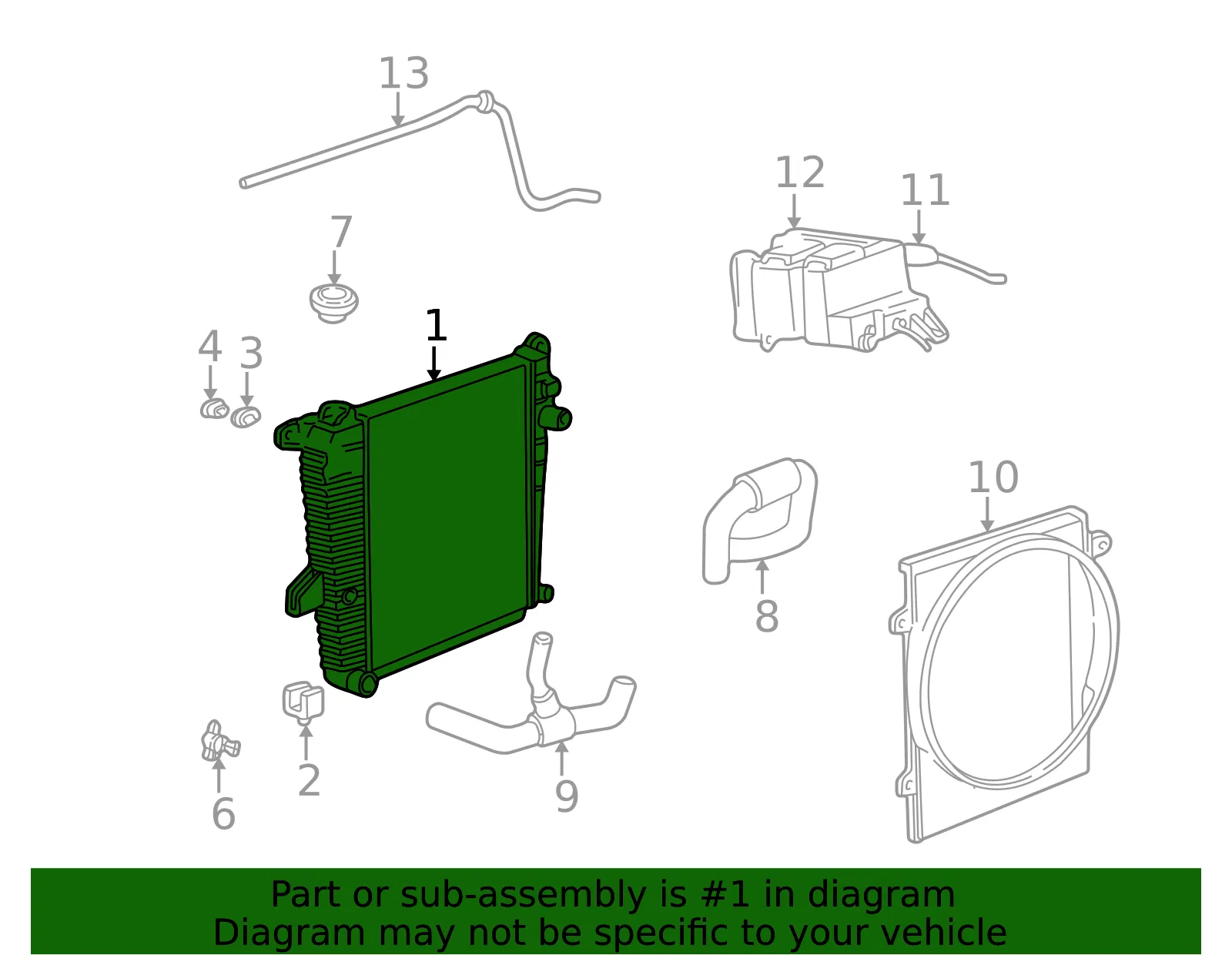 Radiator - Mazda (zzp115200b) - view 2