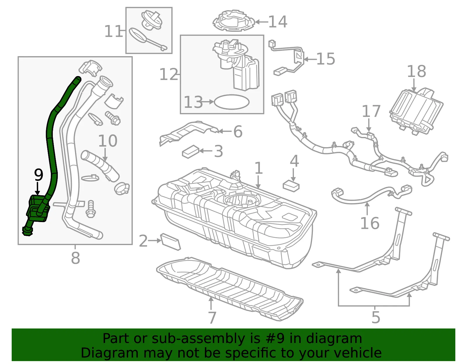 Vapor Canister Air Inlet Filter - GM (22886738) - view 3