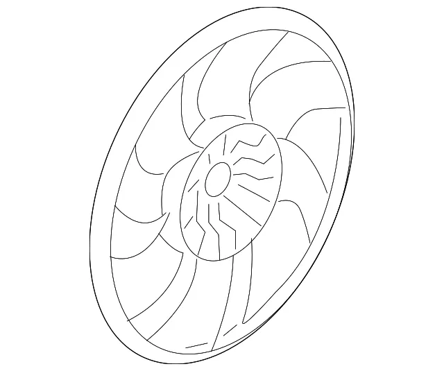 Engine Cooling Fan Blade - Passenger Side (RH) - GM (20903473) - view 3