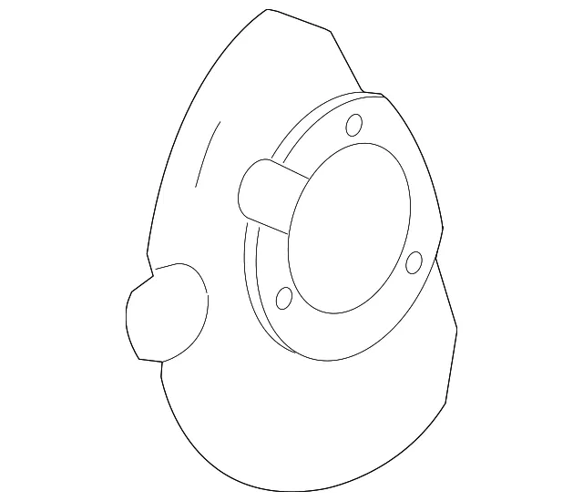 Front Driver Side Brake Shield - GM (20971876) - view 4