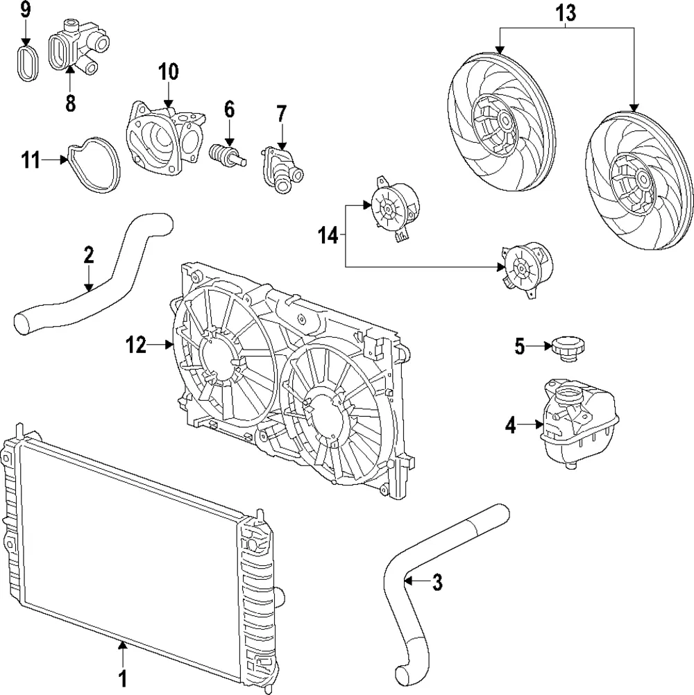 Radiator - GM (20979496) - view 3