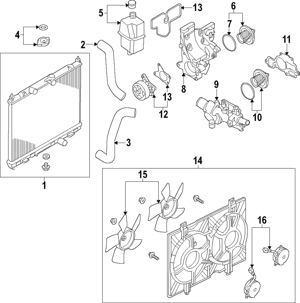 Radiator - Nissan (21410-3LM0A) - view 3