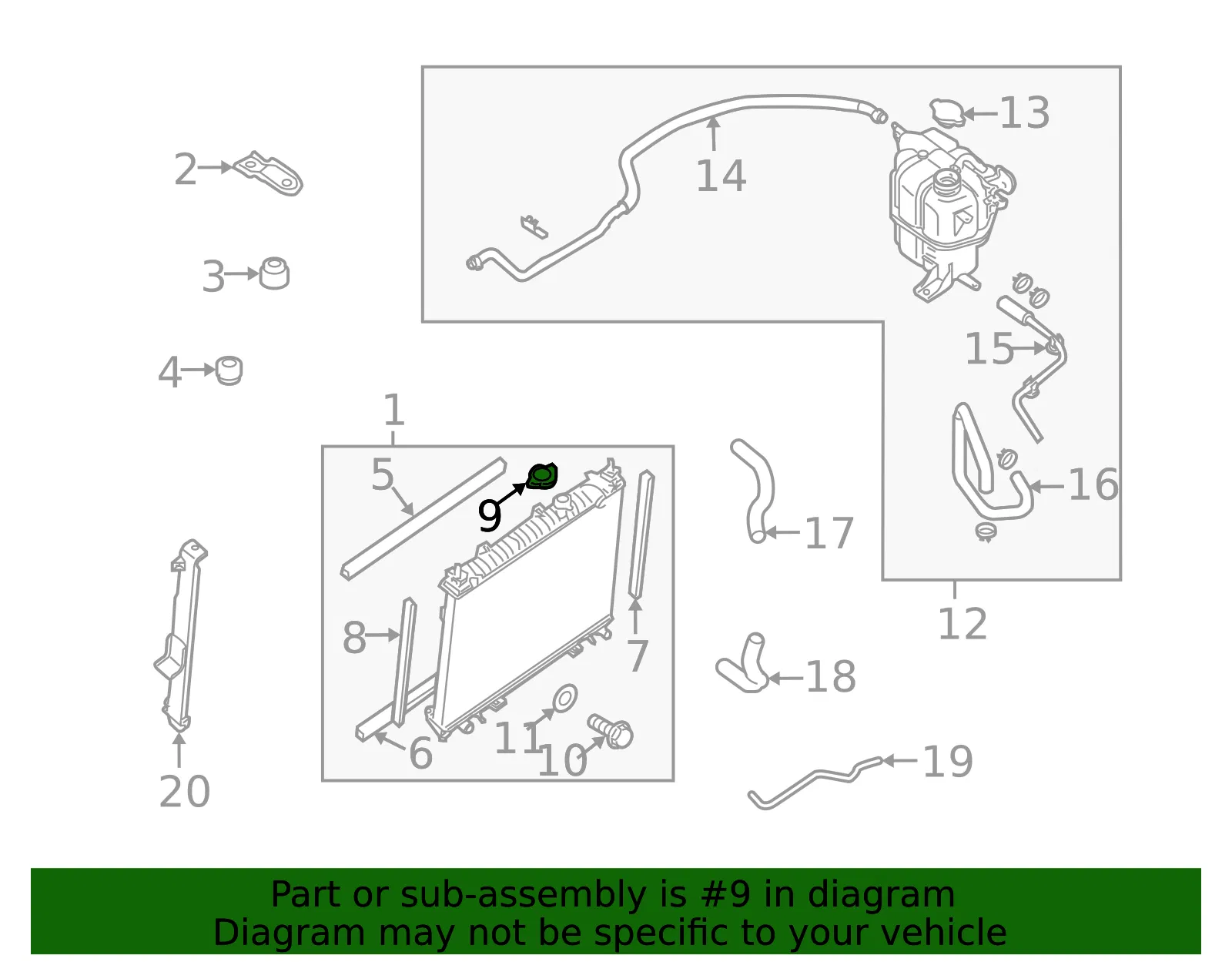 Radiator Cap - Nissan (21430-1P107) - view 4