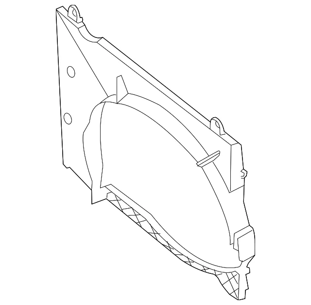 Engine Cooling Fan Shroud - Nissan (21476-9BK0C) - view 2