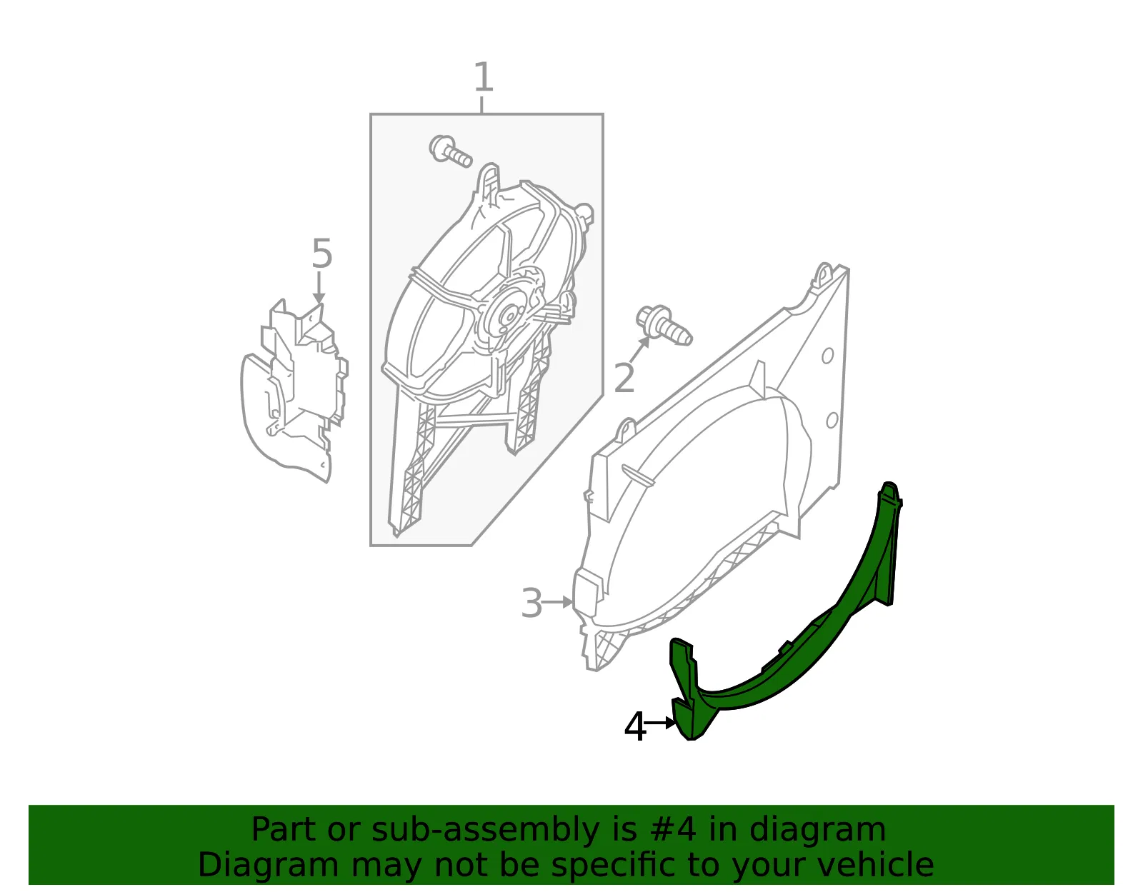 Engine Cooling Fan Shroud - Nissan (21477-ZS00A) - view 2