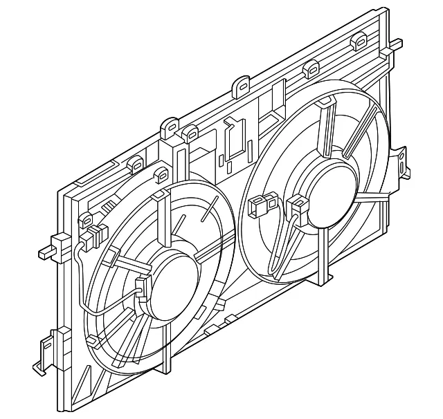 Engine Cooling Fan Assembly - Nissan (21481-7LF0A)