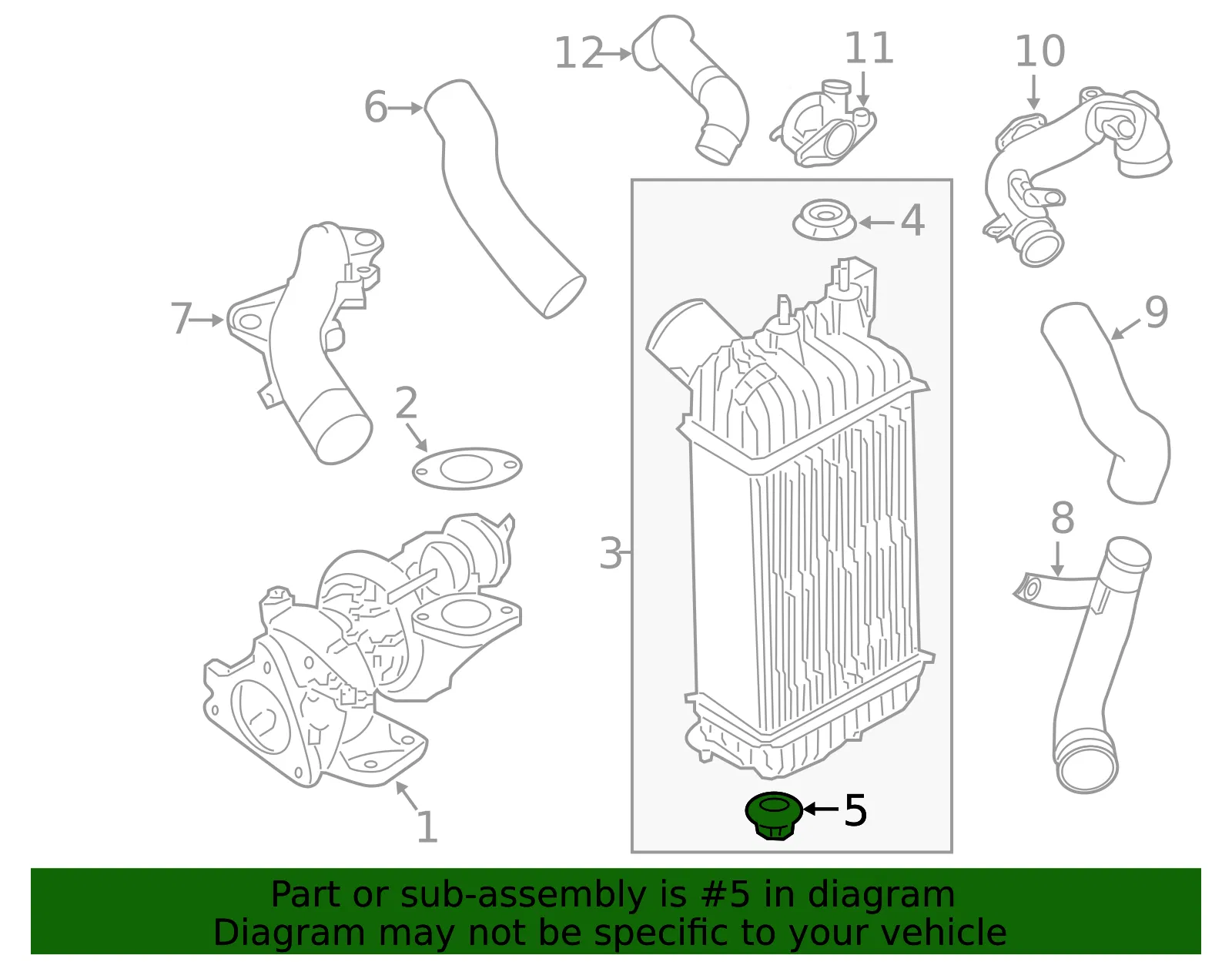 Radiator Assembly Lower Insulator - Nissan (21507-AU400) - view 2